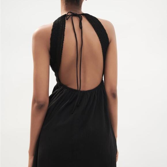 ZARA LACE INSERT MINI DRESS - Picture 8 of 12